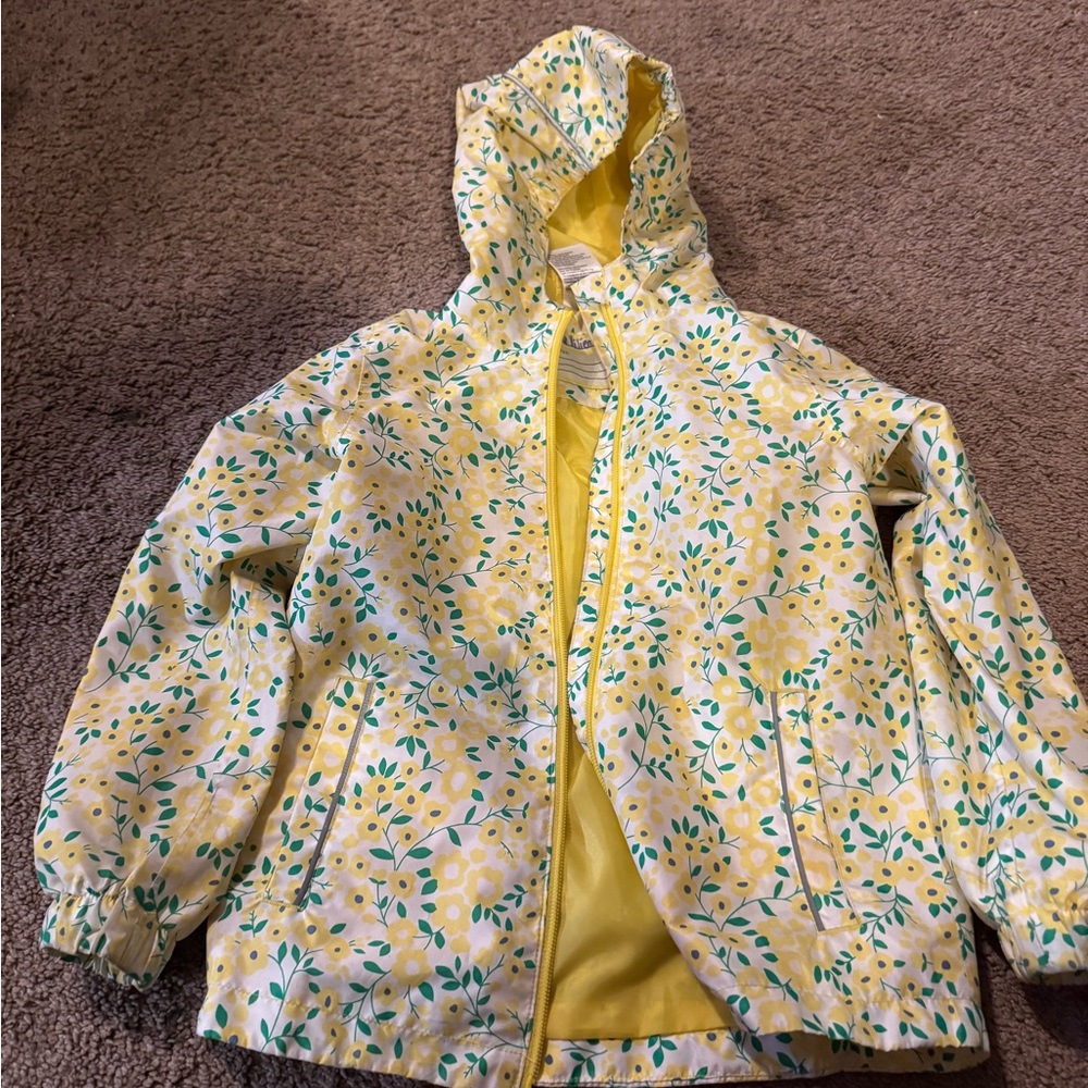 Floral Yellow Kids Jacket